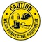 Signmission Wear Protective Equipment 4 16in Non-Slip Floor Marker, 16" x 16", FD-2-C-16-99871 FD-2-C-16-99871 - alternate 1